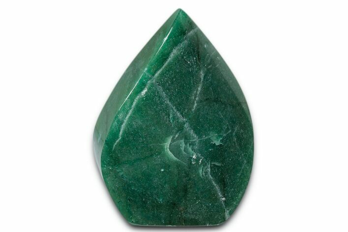 Polished Jade (Nephrite) Flame - Afghanistan #337988